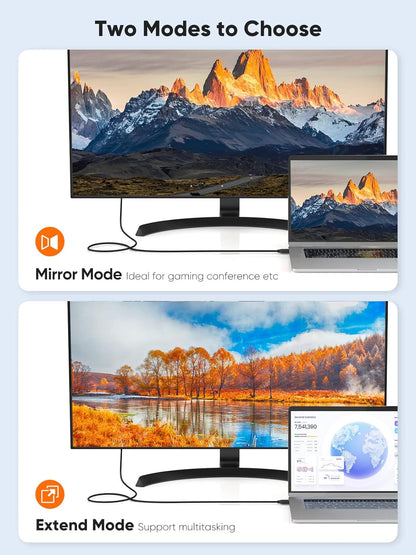 10ft HDMI to DVI-D Cable – Bi-Directional 1080P HD Video Adapter for PC, TV & Projector